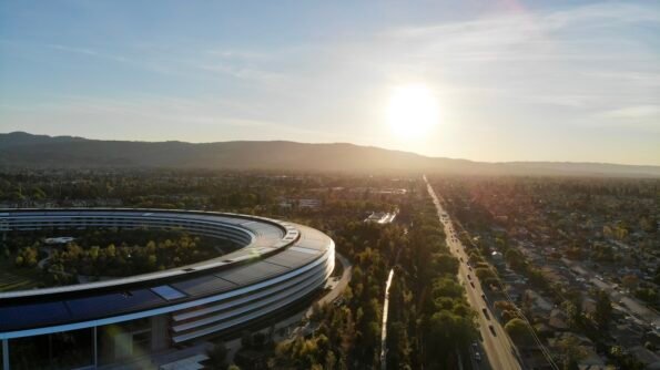 Vista aérea de Apple Park